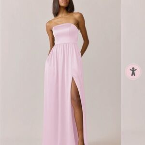 Revelry Strapless Light Pink Gown